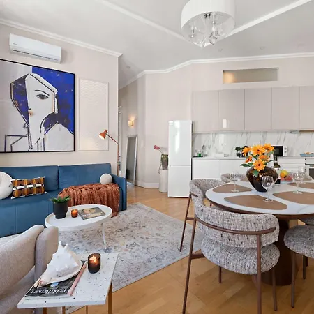 아파트 Velvet & Marble Elegance W Balcony Nr Synagogue 부다페스트