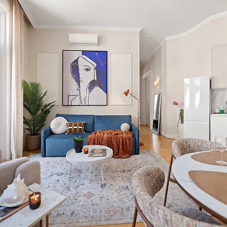 Velvet & Marble Elegance W Balcony Nr Synagogue 아파트 부다페스트