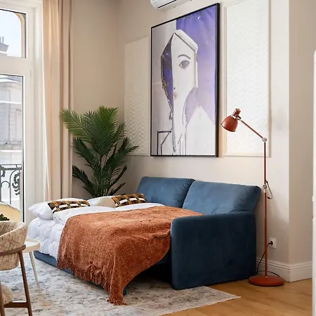 Velvet & Marble Elegance W Balcony Nr Synagogue 아파트 부다페스트